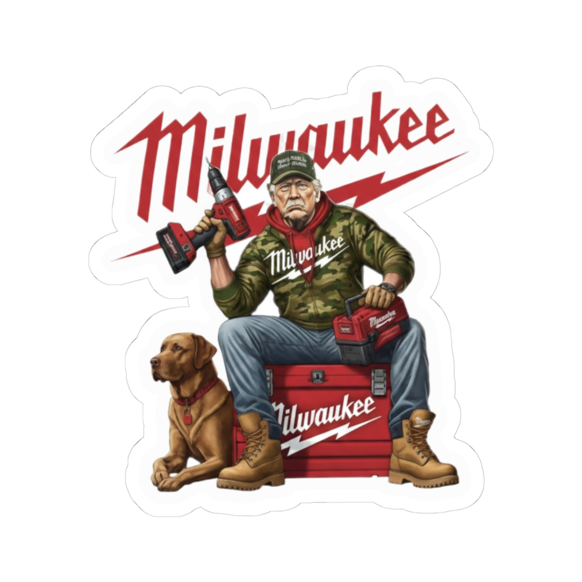 Trump Milwaukee Tool Mechanic Sticker